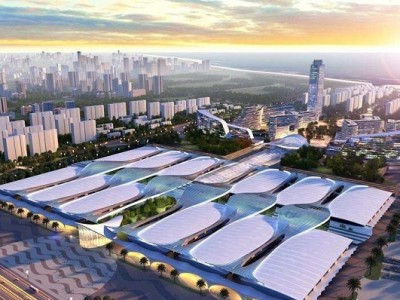 青岛世界博览城会展暖通工程国标淞江橡胶接头案例