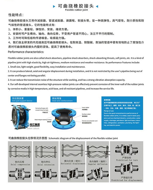 桂林市SLB系列便拆式管道离心泵橡胶膨胀节